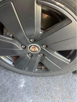19" PORSCHE TAYCAN OEM FACTORY WHEELS RIMS SATIN BLACK