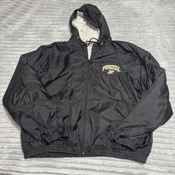 Steve & Barrys vintage quality athletic men’s 2XL Purdue windbreaker style hooded jacket