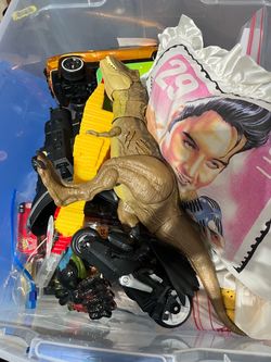 Bin full of toys