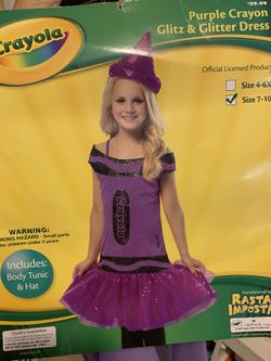 Crayola Costume Used 7 To 9 Years Old