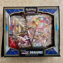 New Pokemon TCG VMAX Dragons Premium Collection Box 2022. 