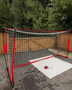 Portable Soccer Goal 12.3’ x 5’11” – Backyard Training Net