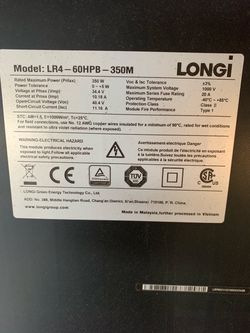 New longhi 350w solar panels only $90!