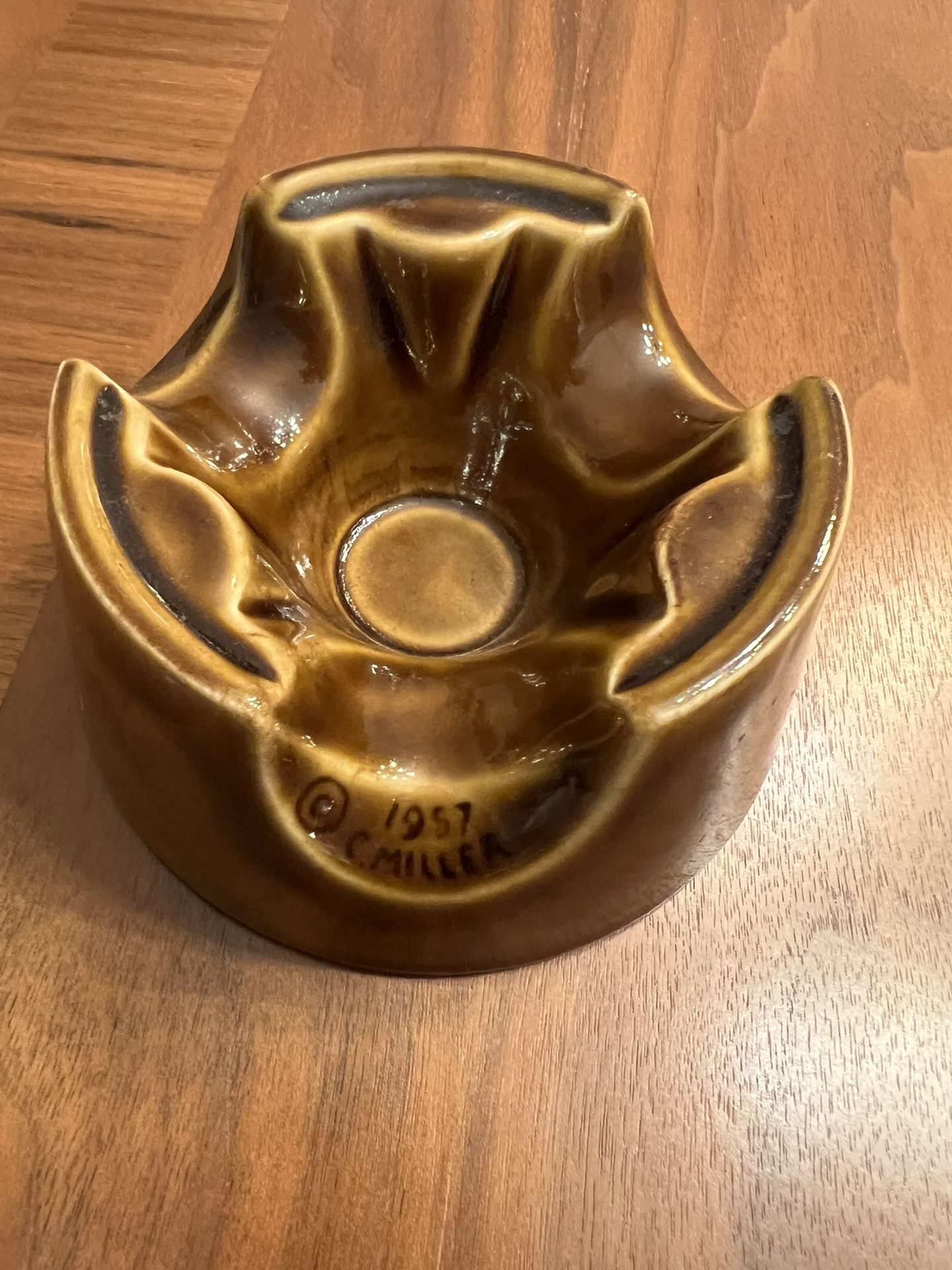 Vintage MCM C Miller 1957 Cigar Ashtray Excellent Condition