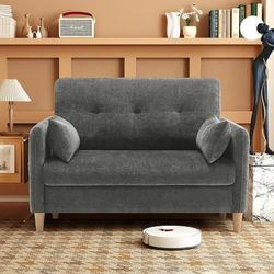 47" Gray Love Seat