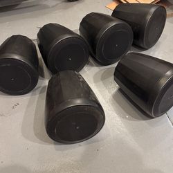 6x JBL Control 65P/T Commercial Pendant Speaker