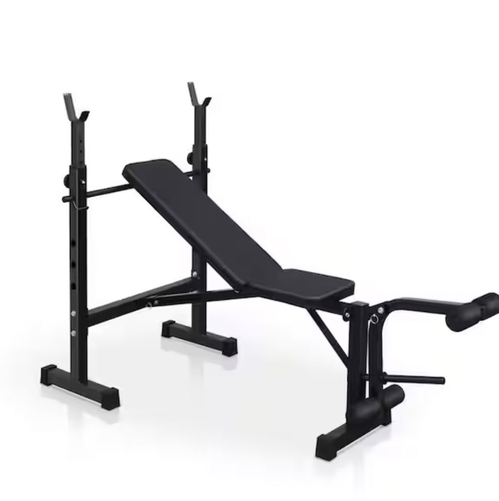 Olympic Weight Bench, Bench Press Set with Squat Rack and Bench
