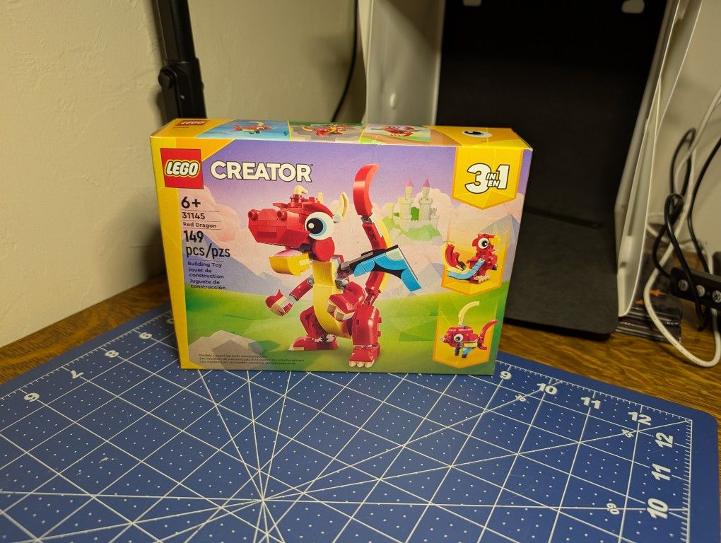 LEGO CREATOR: Red Dragon (31145), New in Box, NIB, 3 in 1