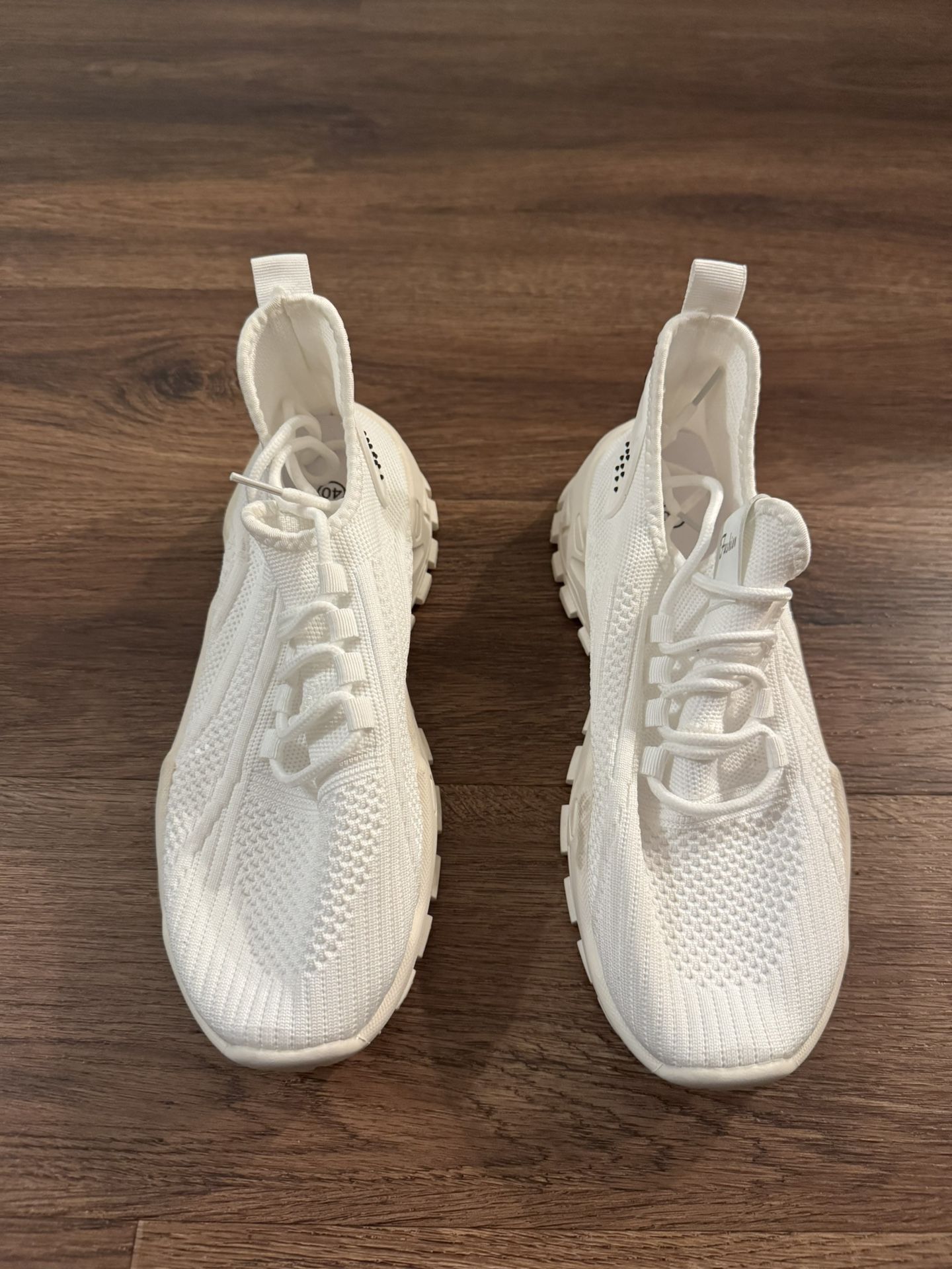 Size 9 & 1/2 White Running Shoes