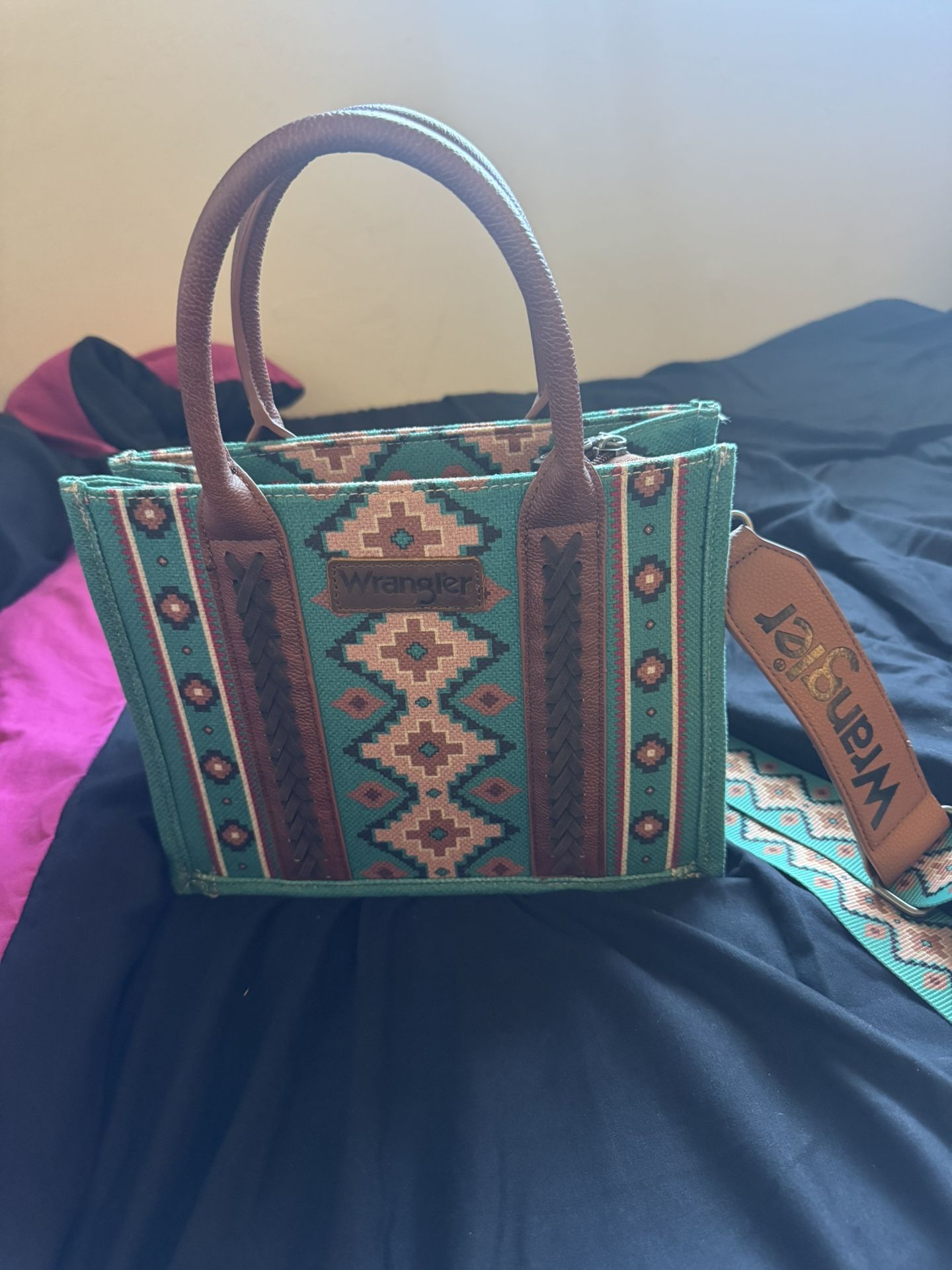 Wrangler Canvas Purse Teal