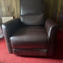 Leather Electrical Recliner (LIKE NEW) X2