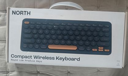 This is a North Compact Wireless Keyboard Navy Color