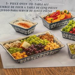 5  Piece  Oven To  Table Set
