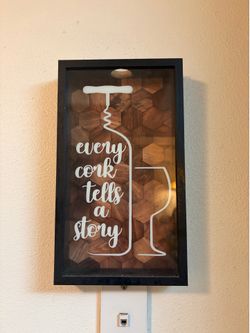 CORK HOLDER shadow box