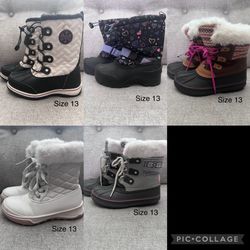 Kids Snow Boots Size 13