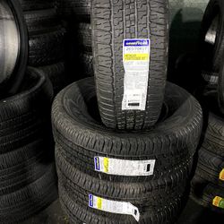set of four brand new tires 265/70R17 goodyear fortitude H/T