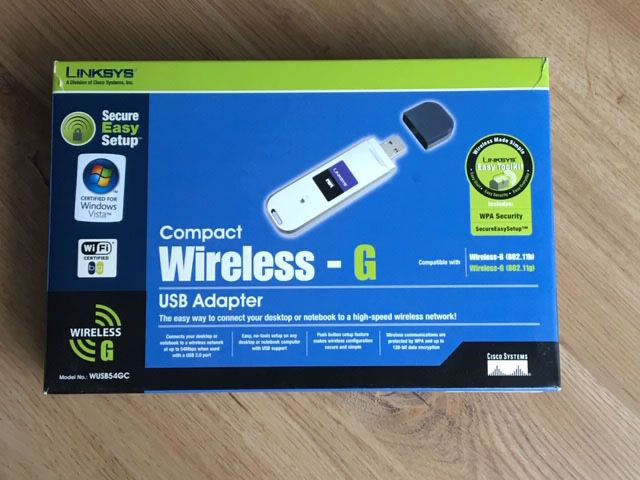 LINKSYS Compact Wireless-G USB Adapter with Speedbooster
