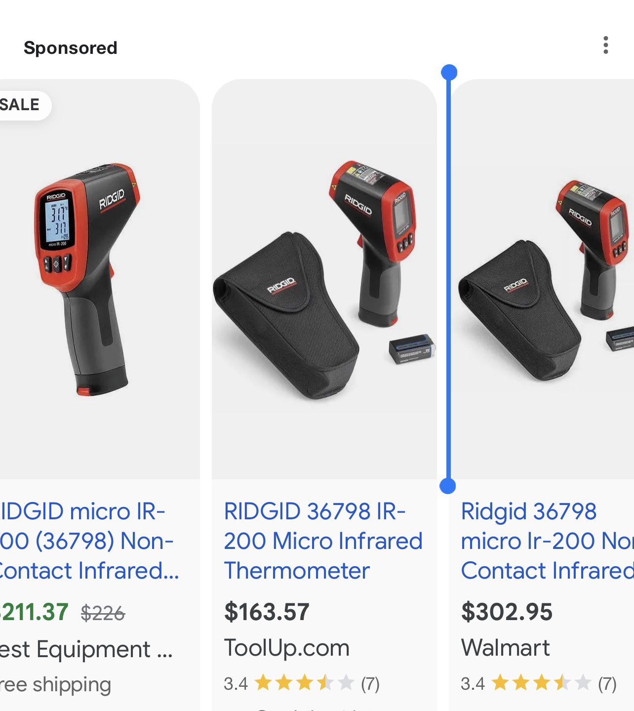 Ridgid Temperature Gun