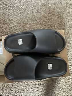 Adidas Black Yeezy Slides