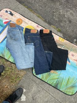 Three Pair Levi’s 501, 29 X 30