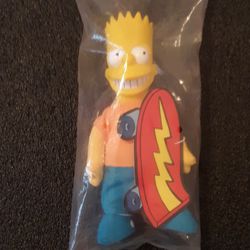 1990 Burger King Collectible Sealed BART SIMPSON 9" Toy Doll