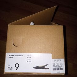 J Crew Woven slingback flats BZ218