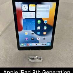 Apple iPad 8th generation [ Wi-Fi Only ]  [ 32gb ]
| space gray | [ Clean reset Charger included ]
