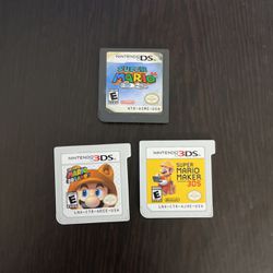 Nintendo 3Ds Súper Mario Game Bundle Used Perfect Condition $50 For All Or Message Me For Individual Prices Pick Up In Panorama City 