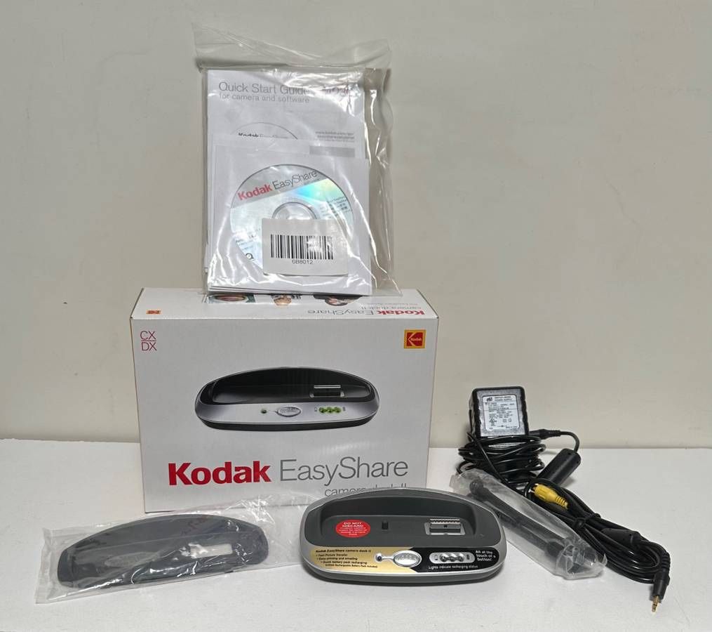 Kodak Easy Share Camera Dock II In Box With Manual Software CD Tripod And Adapter For CX DX
