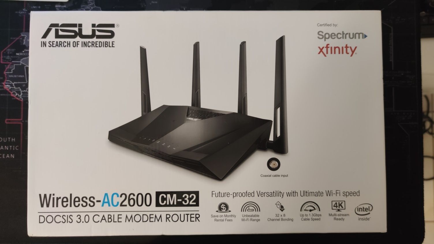 ASUS Wireless AC2600 CM-32 Fast Combo (Cable & Ethernet) Router 