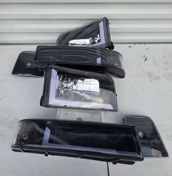 92-96 Ford F150 F250 F350 Bronco LED DRL Headlights Luces Micas Calaveras Faros Faroles Focos Headlamps