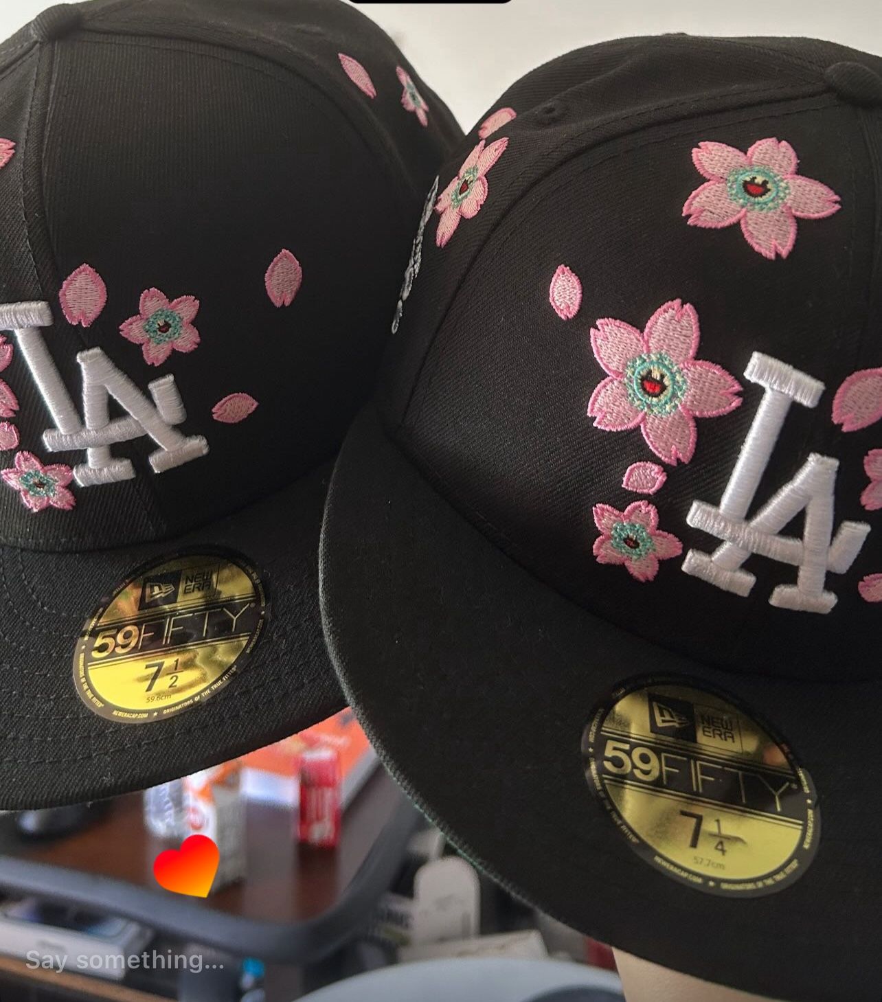 Black Murakami LA Dodgers Hat 7 1/4