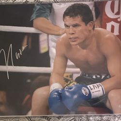 Julio César Chávez El Gran Campeon Mexicano Signed 16x20 Photo PSA COA