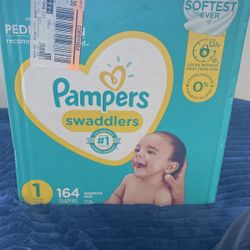 enormous pack pampers swaddles size 1 