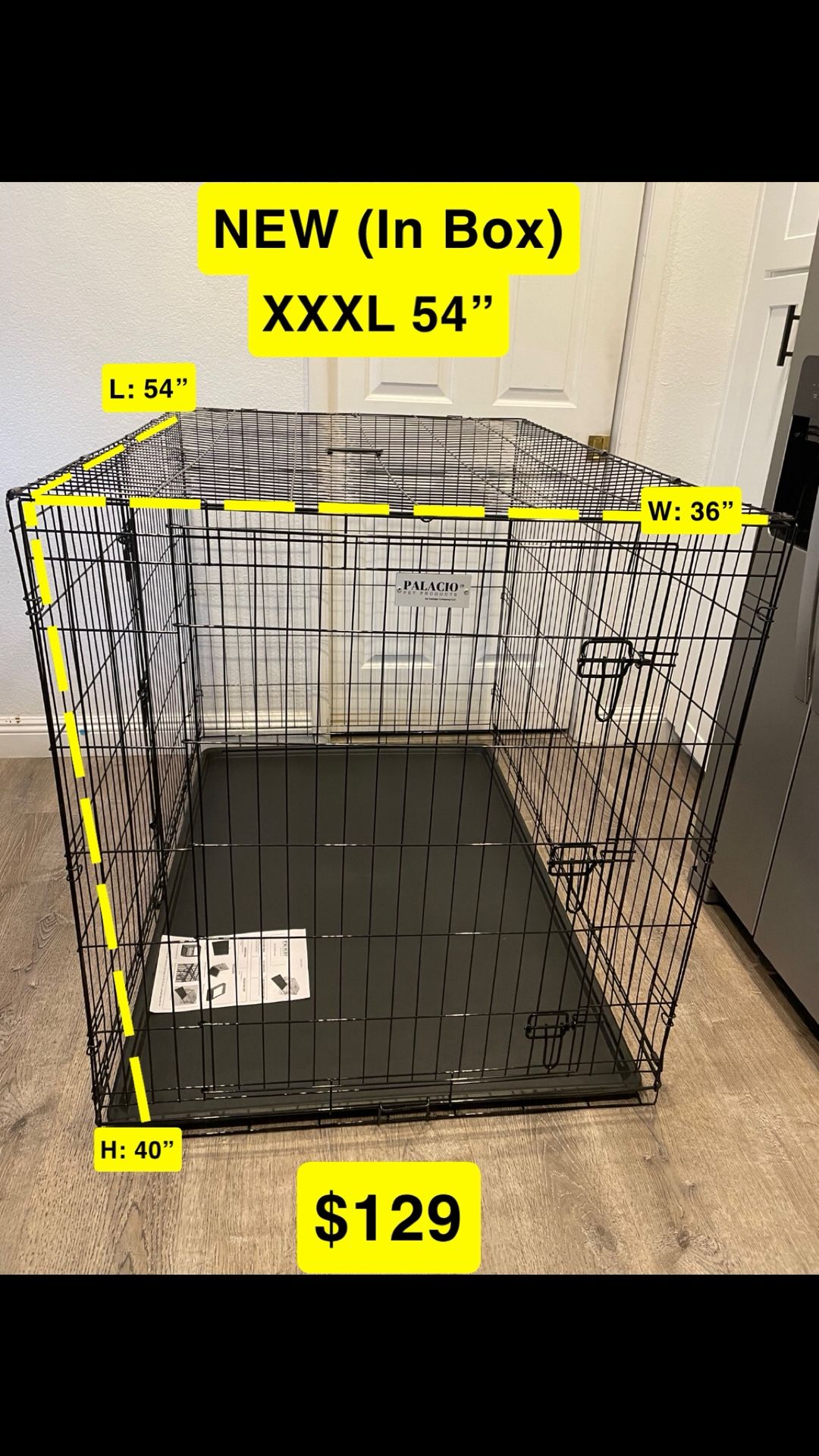 New 54” Dog Kennel (Check My Other Offers)