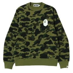 Bape Green Crewneck Longsleeve Large