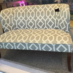 Contemporary Unique Settee Loveseat