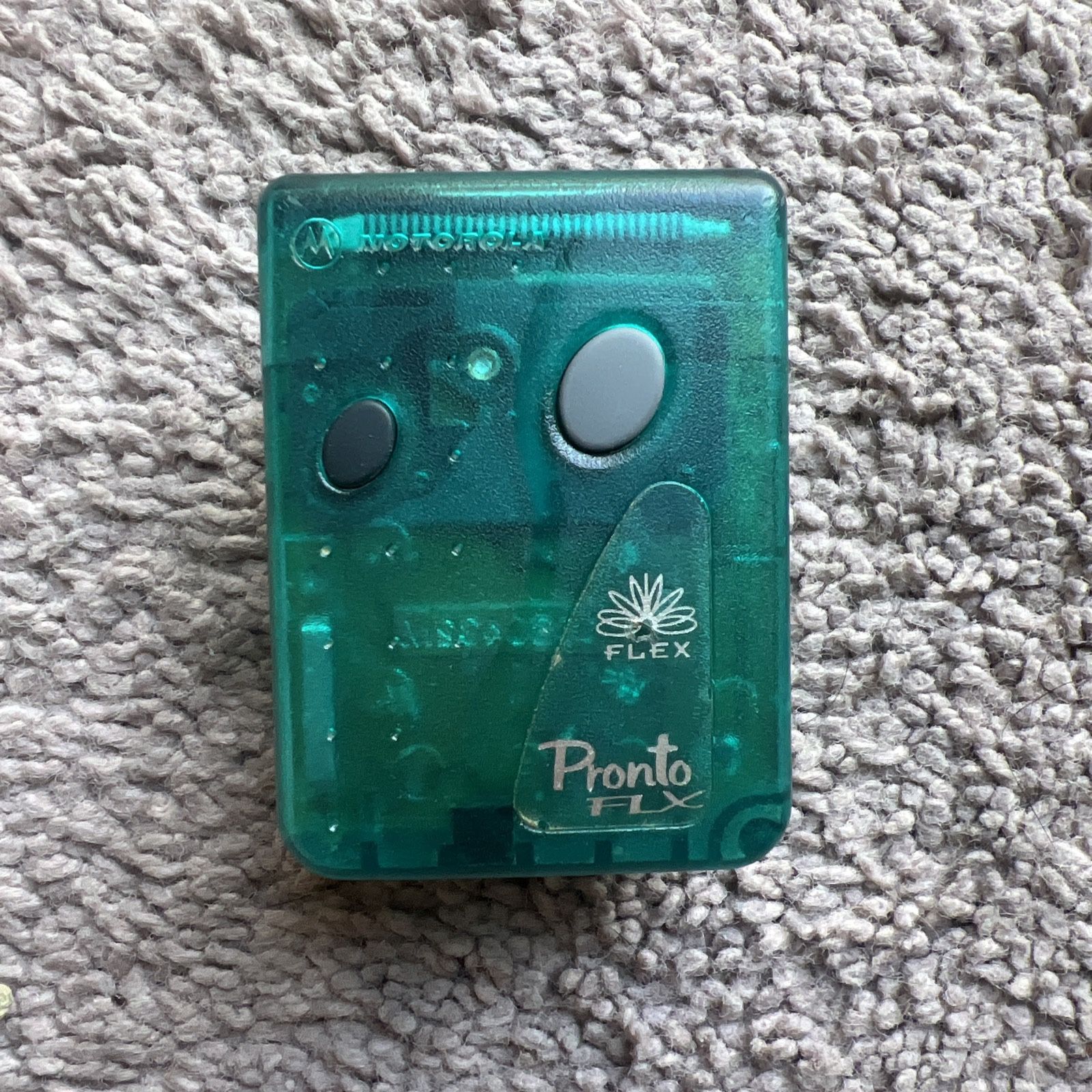 Vintage Retro Motorola Pronto FLX Pager Beeper Teal