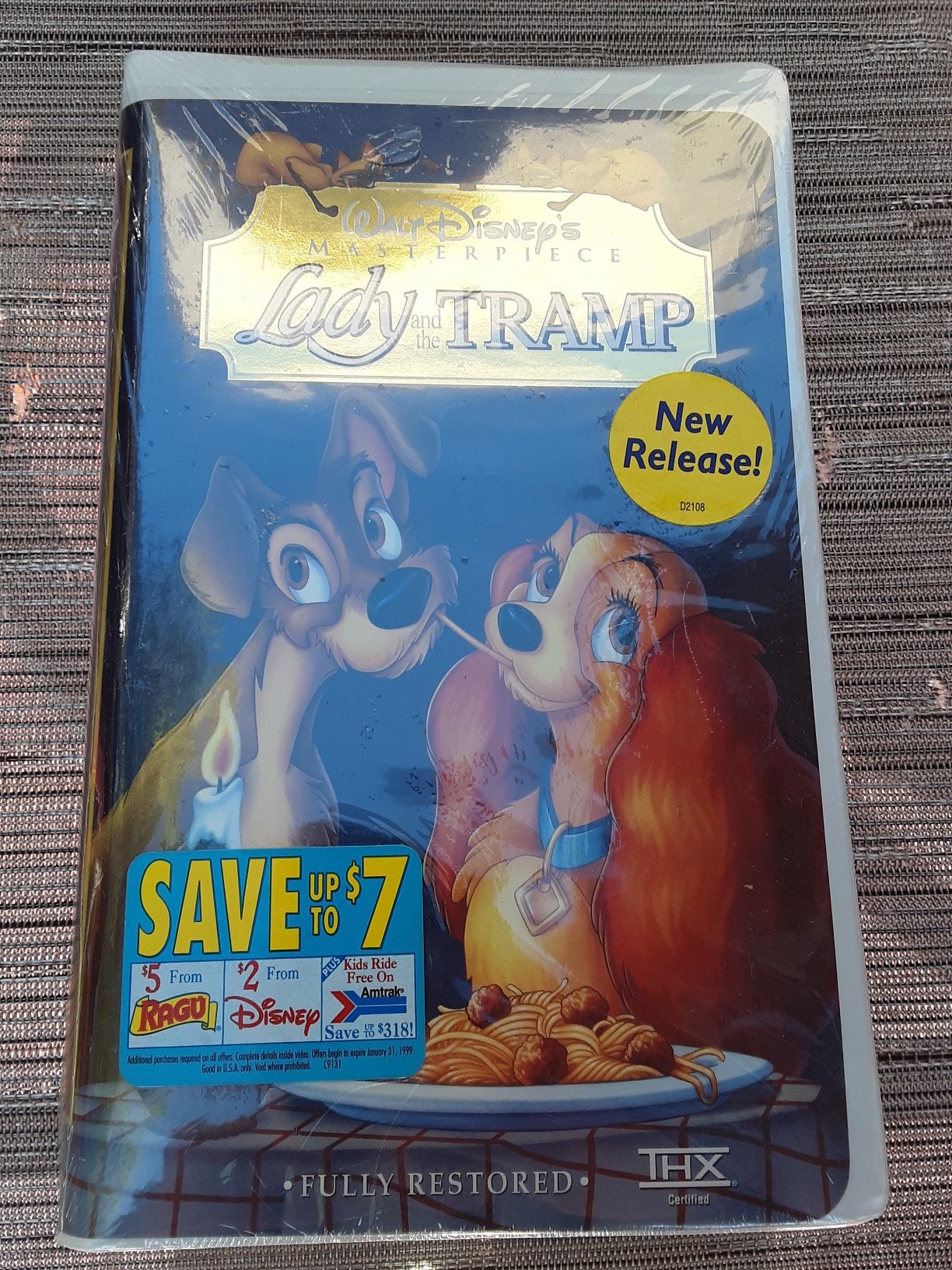 Never opened Lady and the Tramp original Disney VHS