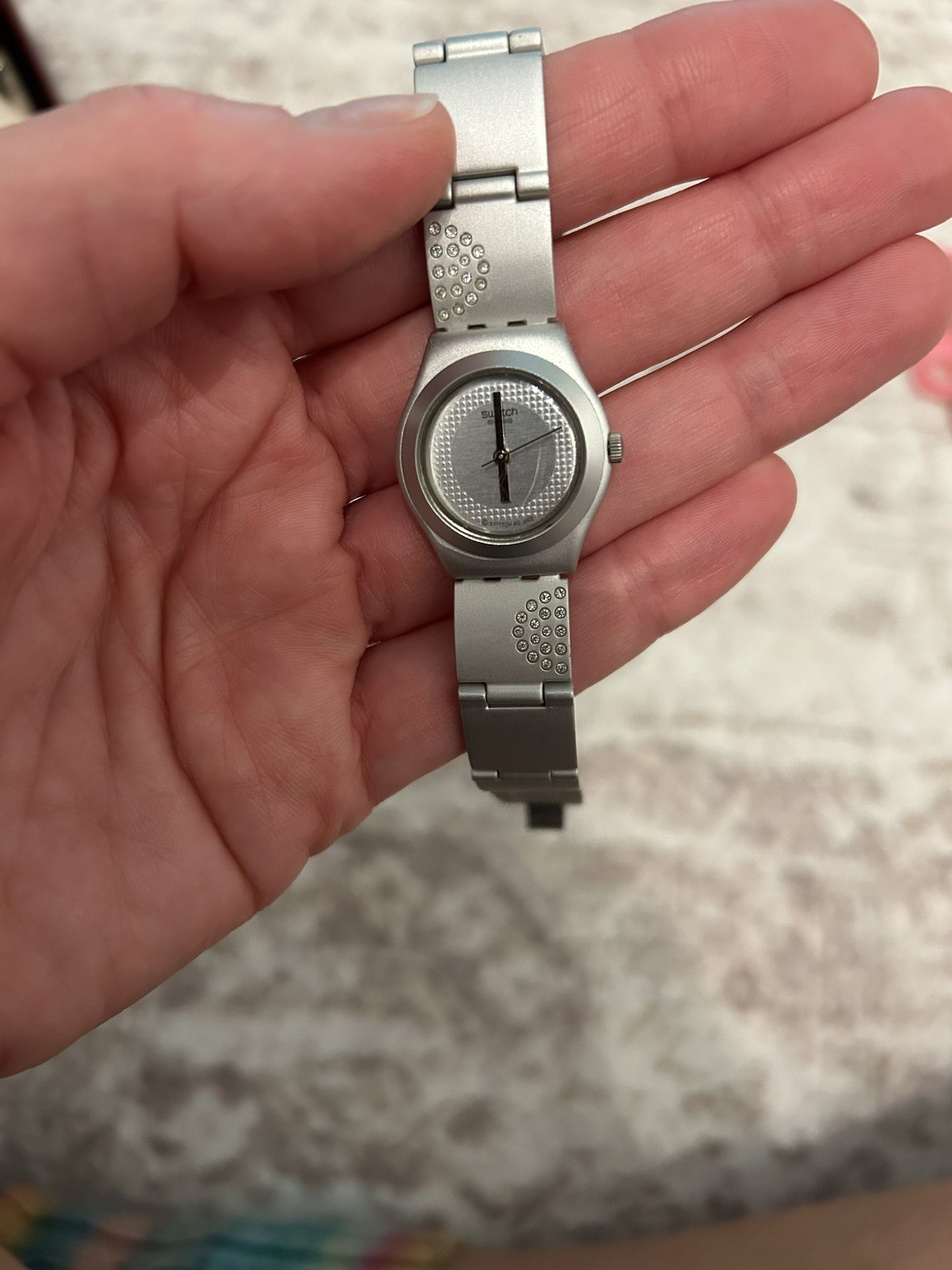 Silver Watch Swatch