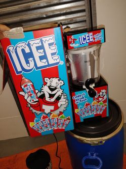 Icy Machine for making cold flavored icy drinks.