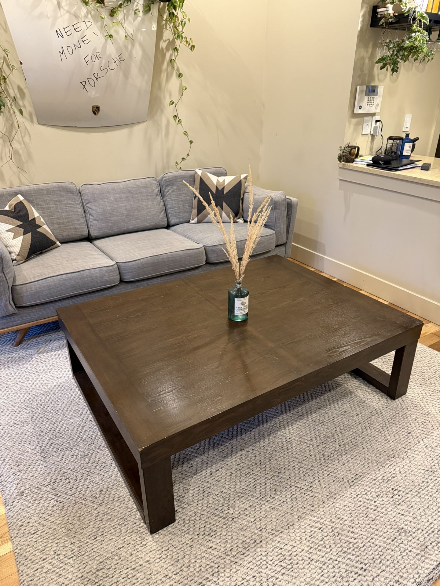 Large Artificial Wood Coffee Table