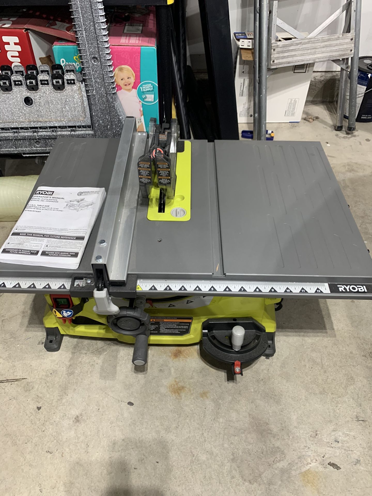 New Ryobi 8 1/4 Table Saw