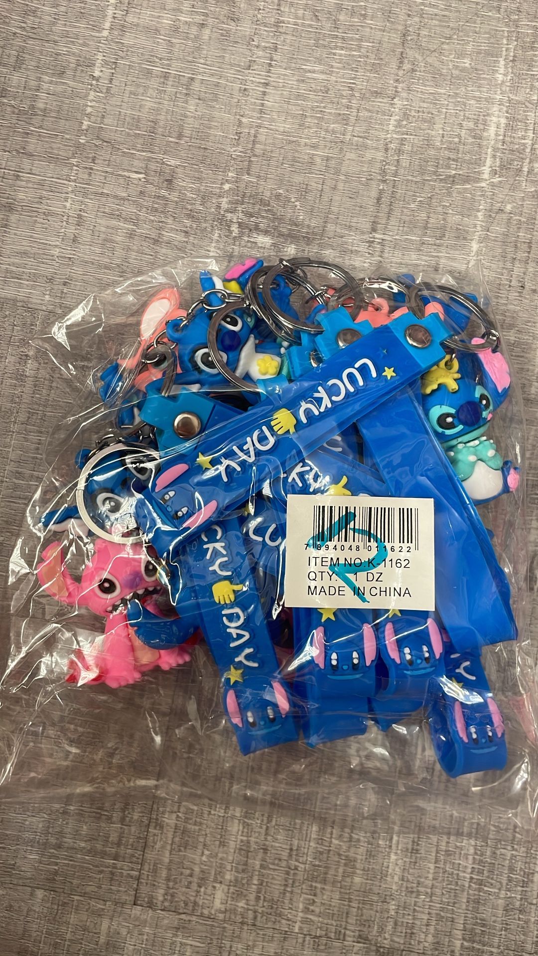 stitch And Angela Keychains Dozen