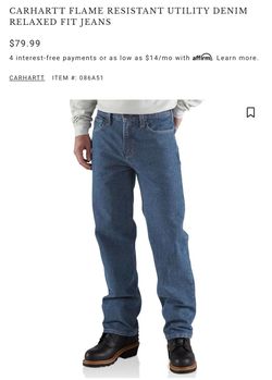 Carhartt men’s jeans 50x34 New