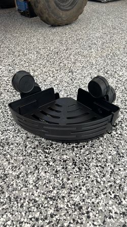 Shower Corner Shelves Storage Caddy w/ Suction Cups BLACK