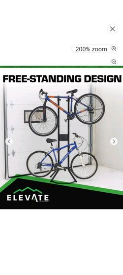 Apex 2-Bicycle Garage Wall Bike Storage Stand & Vertical Rack