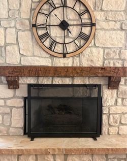 Pottery Barn Industrial Fireplace Screen