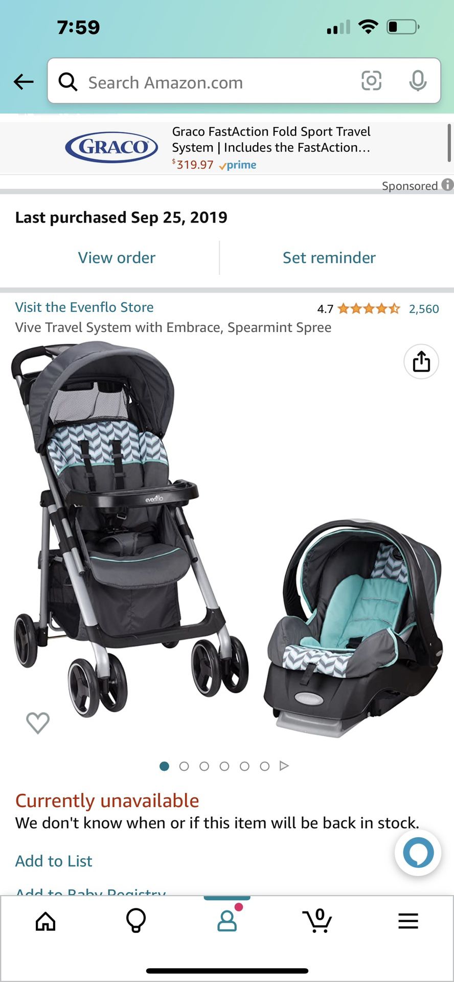 Car seat And Stroller Combo
