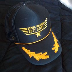 Black Amd Gold Hat